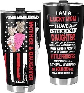 Photo 1 of Gerbera Prints 30oz Insulated Tumblers With Lids - Mother And Daughter Unbreakable Bond - World Best Mom Mug - Young Mom Tumbler Gifts - Gifts Mom Tumblers From Daughter - Christmas Gifts for Mom https://a.co/d/0hsnVGl