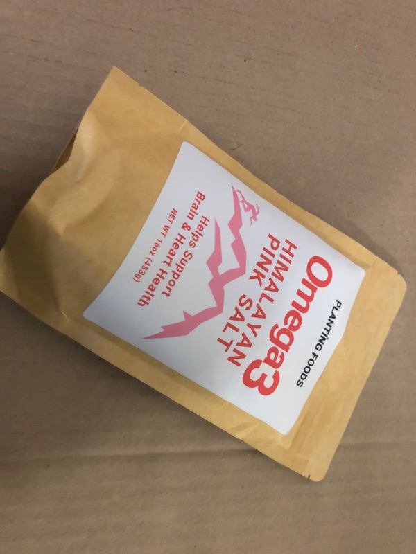 Photo 2 of Himalayan Pink Salt + Omega 3 | Fine Grain 1 lbs | Premium Organic Pure & Unrefined | Healthy Nutrient & Mineral Dense | Vegan | 11 Month Supply | (1 Pound Bag) Himalayan Salt + Omega 3