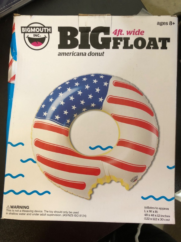 Photo 1 of Big Mouth Americana Frosted Donut Pool Float