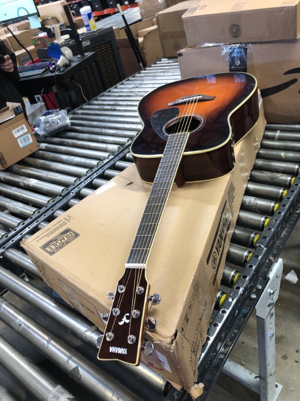 Photo 3 of Yamaha FG830 Solid Top Acoustic Guitar, Autumn Burst
