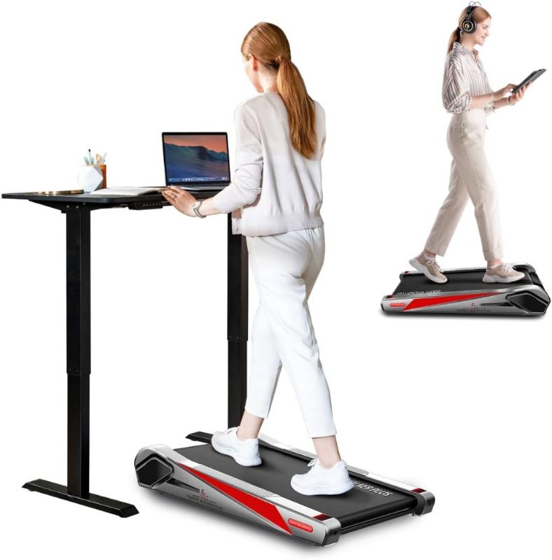 Photo 1 of Egofit Walker Pro Under Desk Treadmill Walking Pad Small Compact Walking Treadmill with Incline 5° Fit Standing Desk, Remote&APP Control Perfect for WFH Workstation Setup

