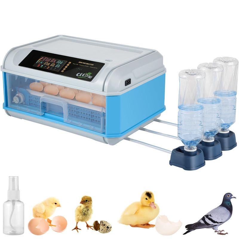 Photo 1 of CEED4U incubators for hatching eggs,24 eggs incubator,Automatic Egg Turner with Temperature and Humidity Control Chicken egg lamp for Hatching Chicken Duck Quail Eggs
