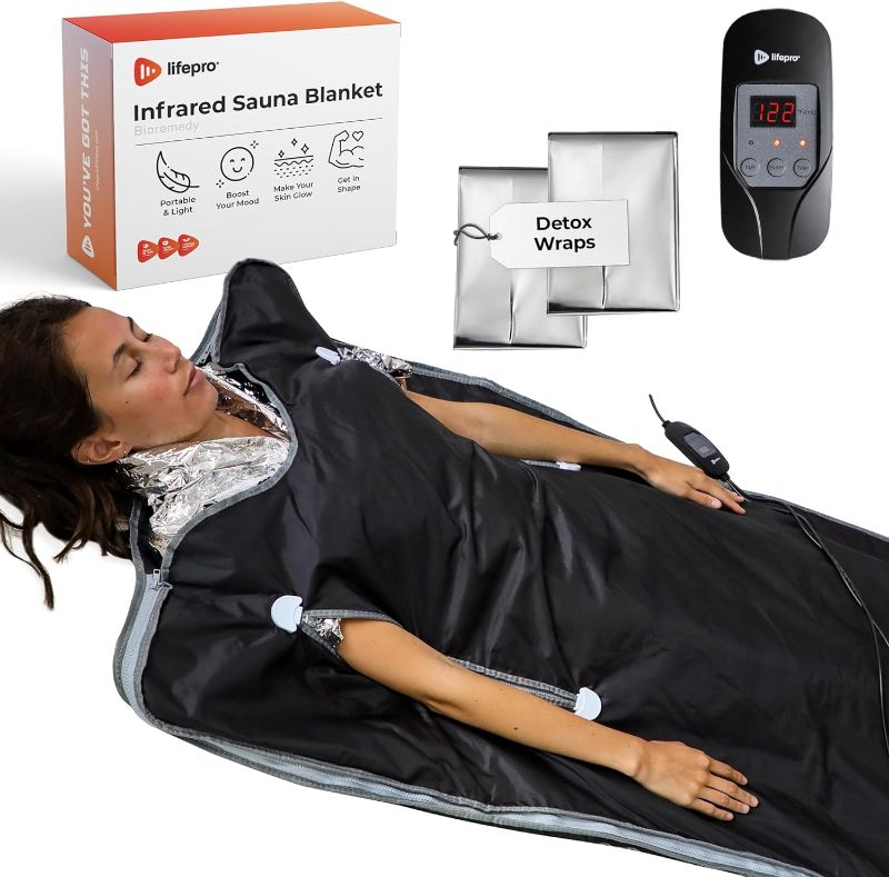Photo 1 of LifePro Sauna Blanket for Detoxification - Portable Far Infrared Sauna for Home Detox Calm Your Body and Mind
