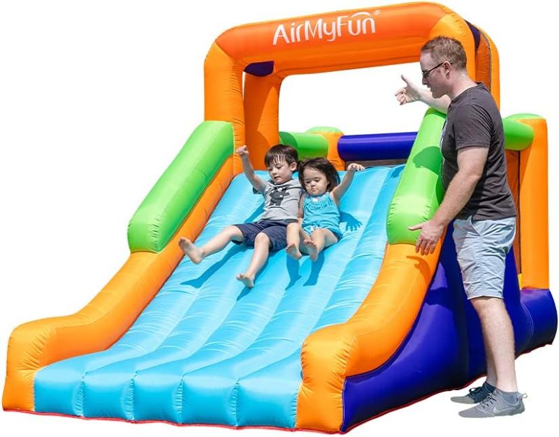 Photo 1 of irMyFun Bounce House with Slide Inflatable Durable Sewn Jumper Castle Bouncy House for Kids Outdoor Indoor