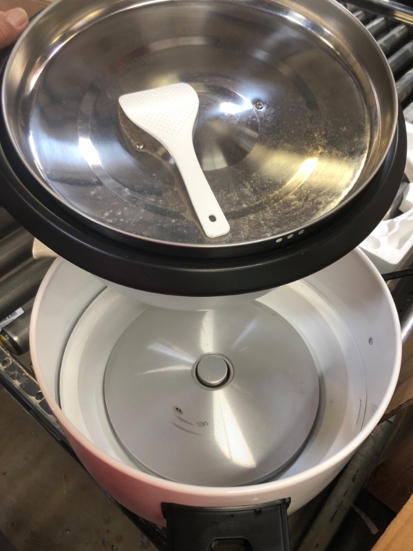 Photo 2 of Wantjoin Rice cooker Stainless Rice Cooker & Warmer Commercial Rice cooker for party and family(10L capacity for 4.2L rice,42CUPS) 10L capacity for 4.2L rice ,42CUPS