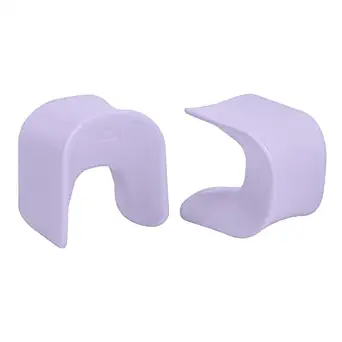 Photo 1 of ECR4Kids Wave Seat, 14in - 15.1in Seat Height, Perch Stool, Light Purple, 2-Pack