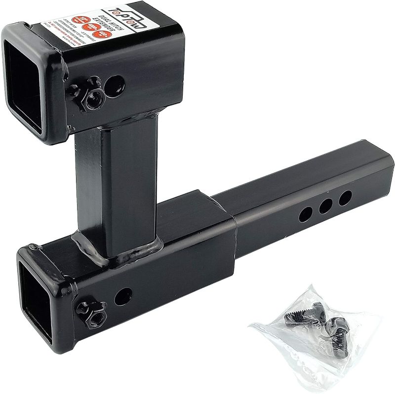 Photo 1 of TOPTOW 64131 Dual Hitch Extension, 2 inch Towing Receivers, Extends Adjustable Length, 4,000lbs
