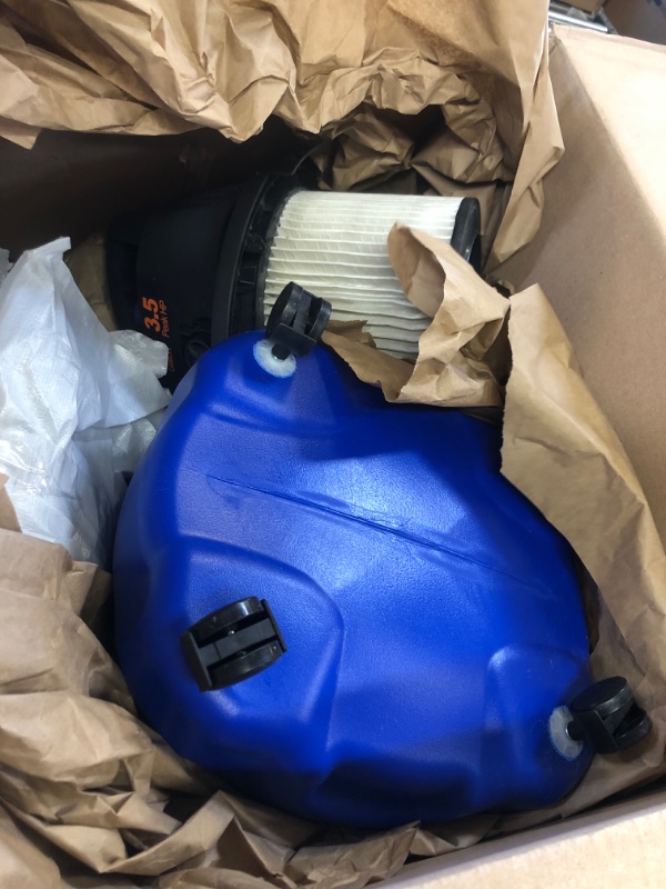 Photo 2 of Koblenz WD-5 L2 Portable Wet-Dry Vacuum, 5 Gallon 3.5HP, Blue,Black 5 Year Warranty