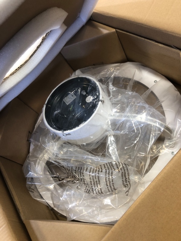 Photo 2 of EKIZNSN Dual Ceiling Fans 20 Inch Modern Enclosed Ceiling Fan + 22' Flush Mount Ceiling Fan with Lights