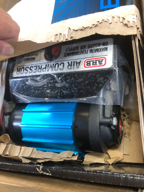 Photo 2 of ARB CKMTA12 '12V' On-Board Twin High Performance Air Compressor, Ideal for Air Lockers Locking Differentials, Tire Inflator, Air Horn, Air Tools and Pneumatic Tools. Blue and Black