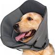 Photo 1 of IFurffy Dog Cone for After Surgery?Breathable Soft Dog Cone for Large Medium Small Size Dog, Adjustable Drawstring and Buckle Dog Recovery Collar to Stop Licking and Scratching Wound (M)