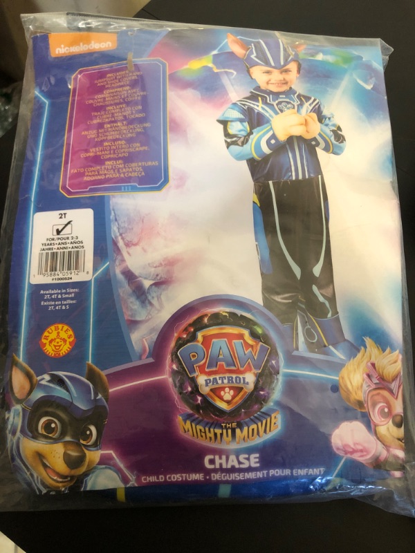 Photo 2 of Rubie's Toddler Paw Patrol 2: the Mighty Movie Mighty Chase Costume Jumpsuit and HeadpieceCostume Jumpsuit and Headpiece 2T As Shown