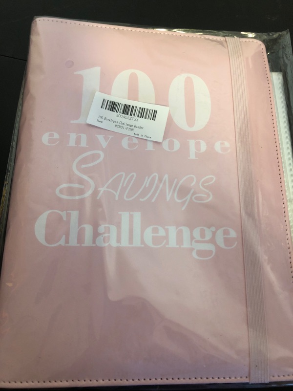 Photo 2 of 100 Envelopes Challenge Binder, Money Saving Challenge Budget Book Binder with Cash Envelopes - Fun Way to Save $5,050 - Pink