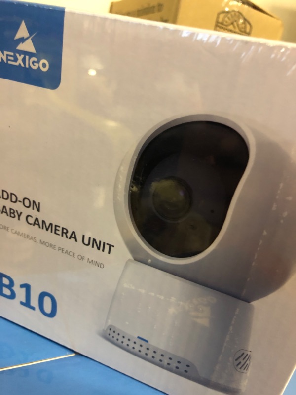 Photo 2 of NexiGo B10 Add-On Baby Camera Unit, 720P HD Resolution, 2-Way Audio, Pan-Tilt-Zoom, Temperature Detection, Night Vision, Lullaby Playing (Blue)
