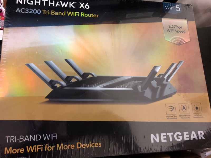 Photo 1 of  NETGEAR Nighthawk X6 - AC3200 Tri-Band WiFi Gigabit Router (R8000)