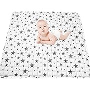Photo 1 of Baby Playpen Mat Floor Mat, Premium ??????? ??? 50" X 50", Thicker One-Piece Crawling Mat with White Stars Pattern, Non-Slip Baby Play Mat for Infants