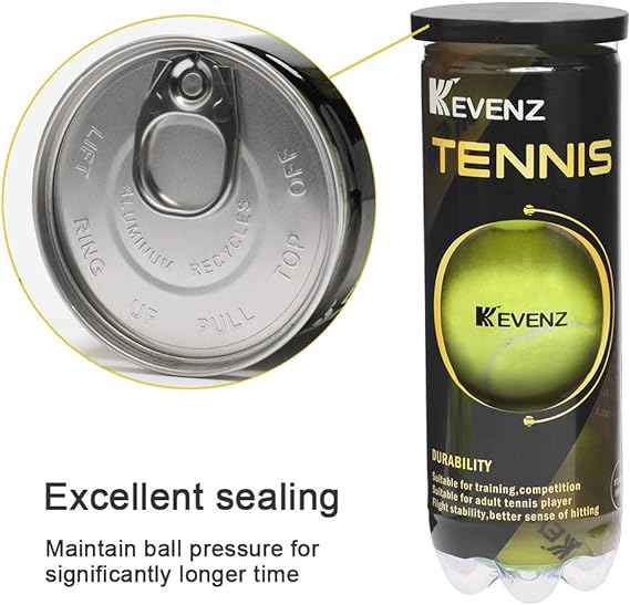 Photo 1 of KEVENZ Professional Tennis Balls, Highly Elasticity, More Durable, for Competiton and Training, Pack of 12