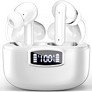 Photo 1 of Fommt Wireless Earbuds, Bluetooth 5.3 earphones, ENC Noise Cancelling, Bluetooth Earbuds With 40H Playtime LED Power Display, Hi-Fi Stereo, Touch Control, IP7 Waterproof/Sweatproof Wireless Headphones