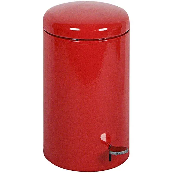 Photo 1 of Witt Industries 2270RD Red Steel 7 Gallon Medical Step Can with Steel Liner
