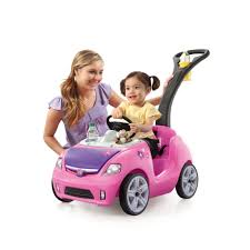 Photo 1 of Step2 Whisper Ride II Kids Push Cars, Ride On Car, Seat Belt, Horn, Toddlers Ages 1.5 – 4 Years Old, Max Weight 50 lbs., Quick Storage, Stroller Substitute, Pink
