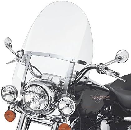 Photo 1 of Clear Detachable Quick Release Windshield 29" x 22" Compatible with 1994-2023 Harley Davidson Touring Road King 04-07 FLHRS and 17-later FLHRXS models w/ Bracket Mounting Bracket