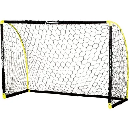 Photo 1 of Franklin Sports Blackhawk Insta-Set Soccer Goal - Folding Indoor + Outdoor Goal - 6' x 4' - Yellow