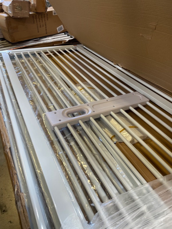 Photo 1 of 59" Extra Tall Safety Cat Gate 53.2"-57" Wide - Pet Gates Easy Open Handle, No Jump No Squeez Indoor Cat Barrier - Pressure Mounted with Auto Close & Stay Open Features with 1.37" Narrow Spacing 53.2"-57" White