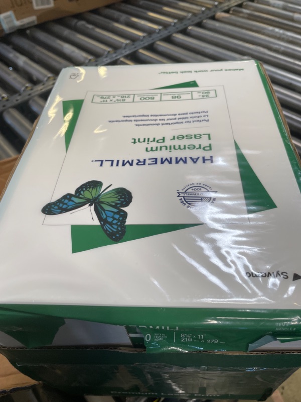 Photo 2 of Hammermill Printer Paper, Premium Laser Print 24 lb, 8.5 x 11-5 Ream (2,500 Sheets) - 98 Bright, Made in the USA, 104640C 5 Ream | 2500 Sheets Letter (8.5x11)