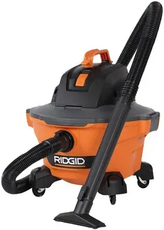 Photo 1 of RIDGID 6 Gallon 3.5 Peak HP NXT Wet/Dry Shop Vacuum with Filter, Locking Hose and Accessories