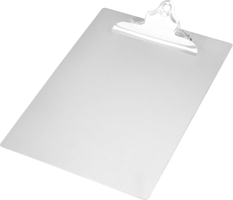 Photo 1 of Amazon Basics Aluminum Clipboard - Letter Size, Standard Clip