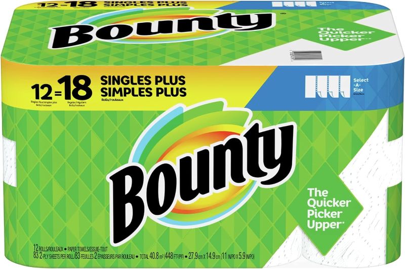 Photo 1 of Bounty Select-A-Size Paper Towel, 83 Count (Pack of 12)