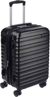Photo 1 of Amazon Basics Expandable Hardside Carry-On Luggage, 20-Inch Spinner with Four Spinner Wheels and Scratch-Resistant Surface, Black
