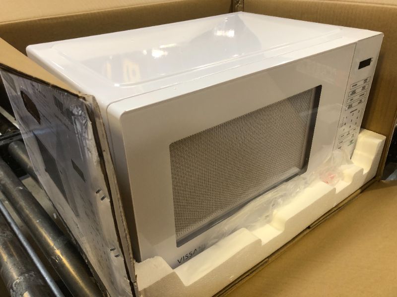 Photo 2 of 1.1 cu. ft. Countertop Microwave Oven in White