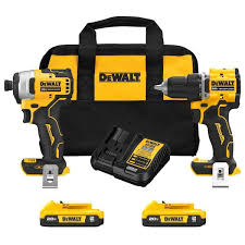 Photo 1 of ATOMIC 20-Volt MAX Lithium-Ion Cordless Combo Kit (2-Tool) with (2) 2.0Ah Batteries, Charger and Bag
