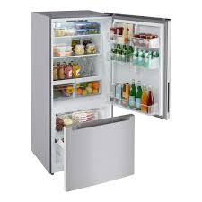 Photo 1 of 18.7 cu. ft. Bottom Freezer Refrigerator in Stainless Steel
