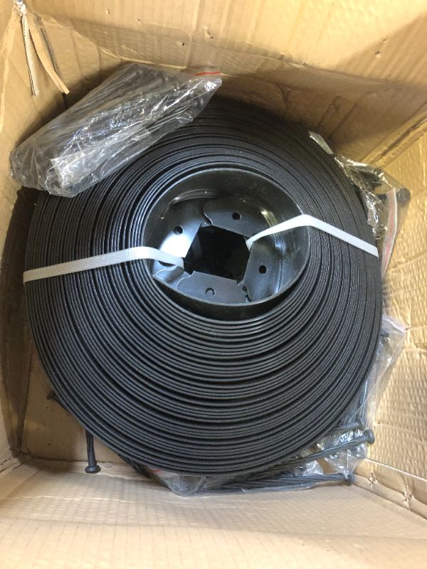 Photo 2 of 2.5'' x 200' Landscape Edging Kit No Dig Edging Border Coil Include 60 Anchoring Spikes 10 Connectors Plastic Garden Edging Border for Lawn Garden Grass Yard Home School, Black Black 2.5 Inch
