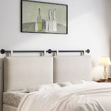 Photo 1 of  Wall Mounted Headboardfor Bed with Linen Upholstery and Button Tufted Hanging Headboard for Bedroom(Beige
