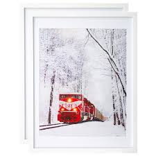 Photo 1 of Egofine 18x24 Frames Set of 2 Matted for 16x20 White Poster Frame Made of Solid Wood - Acrylic Plexiglass Front for Wall Mounting Hanging Picture Frame Vertically or Horizontally
