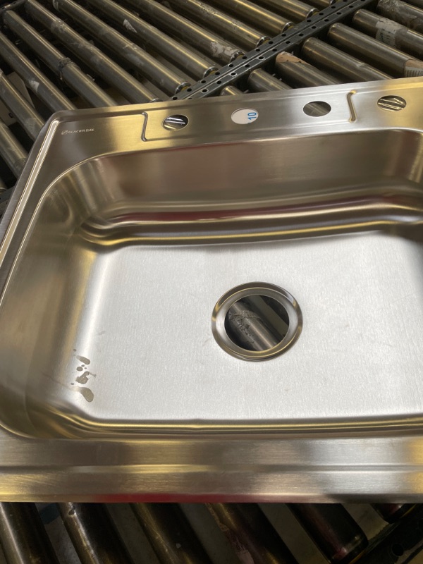 Photo 3 of  Drop-in Single Bowl 22 Gauge Stainless Steel Kitchen Sink SIZE AND DIMENSIONS ARE UNKNOWN