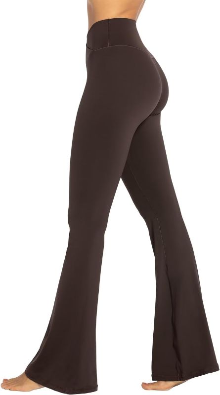 Photo 1 of Flare Leggings for Women-brown Small