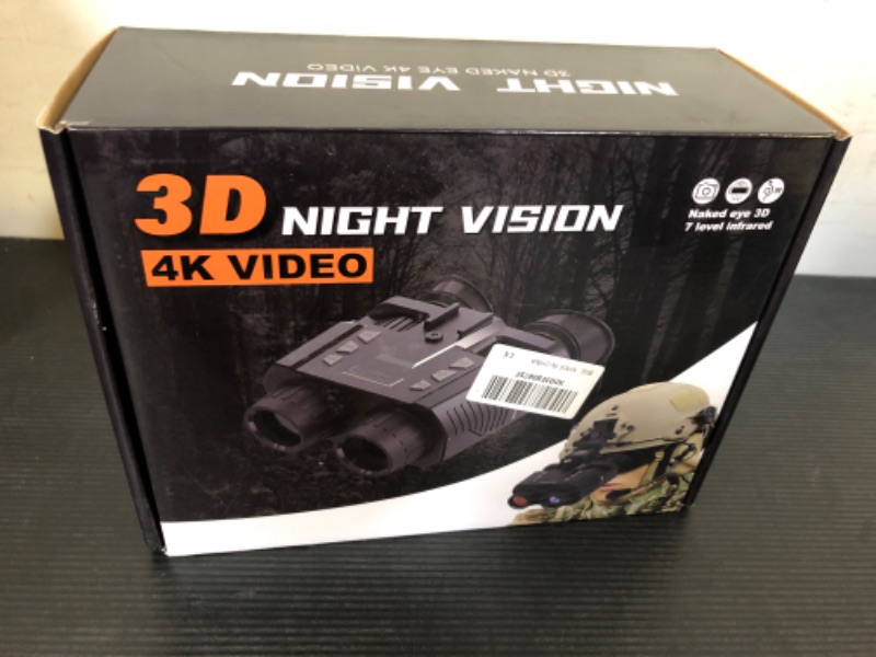 Photo 2 of Dpofirs Digital Night Vision Binoculars, 1080p FHD Infrared Digital Goggles for Hunting Camping Surveillance, Head Mounted Telescope 4X Zoom