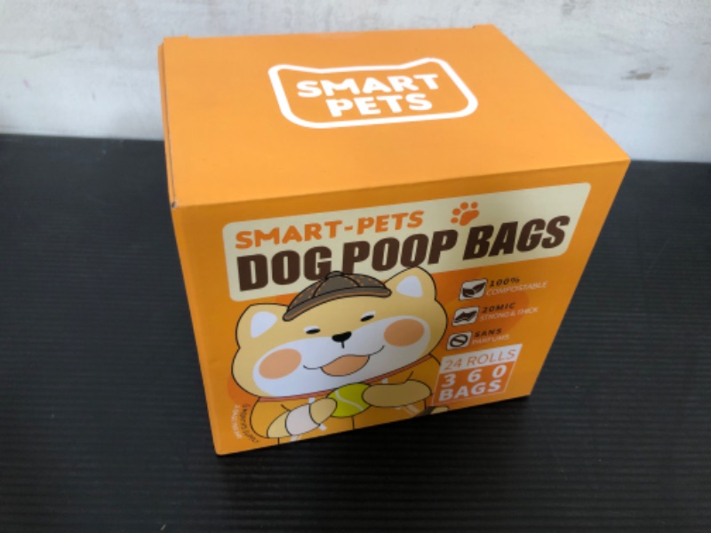 Photo 2 of 100% Certified Home Compostable Dog Poop Bags - EN 13432 Compliant Dog Waste Bags -360 Bags- 24x Rolls of Plant Based Compostable Poop Bags -Thick Doggie Poop Bags?Orange?