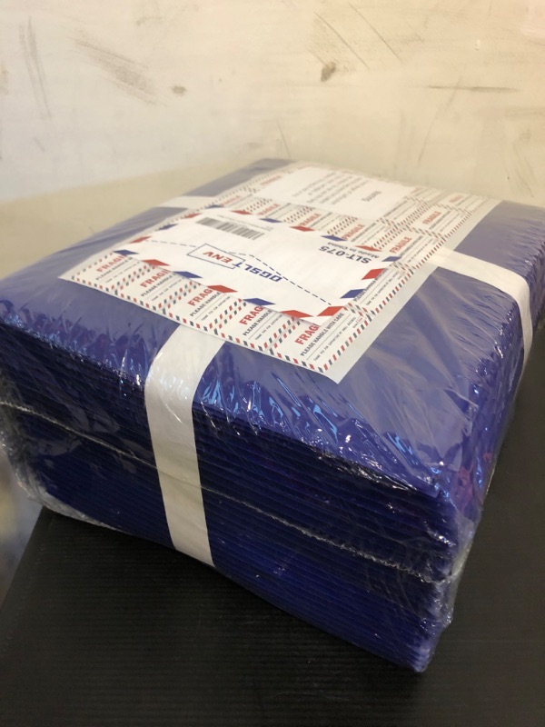 Photo 2 of 13x10" Side-Opening Blue Bubble Mailers (25-Pack)