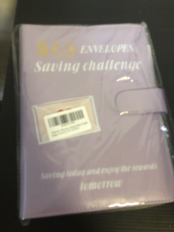 Photo 2 of 100 Envelopes Money Saving Challenge Binder, A5 Money Saving Budget Binder with Cash Envelopes, Savings Challenges Book for Planning and Saving $5050, (Purple)