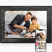 Photo 1 of Digital Photo Frame with 32G Internal Storage 10.1 inch WiFi Digital Picture Frame 1280x800 IPS Touch Screen Smart Cloud Photo Frame Send Wishes Auto-Rotation Share Photos or Videos Instantly via APP