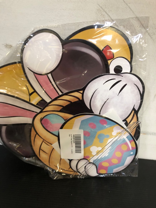 Photo 1 of Auirre Cartoon Mouse Bunny Easter Tree Topper Head Arms and Legs, Rabbit Ears Eggs Basket Decorative Tree Ornaments Decor, Chicken Shoes Indoor Home Decorations Party Supplies Easter Mouse