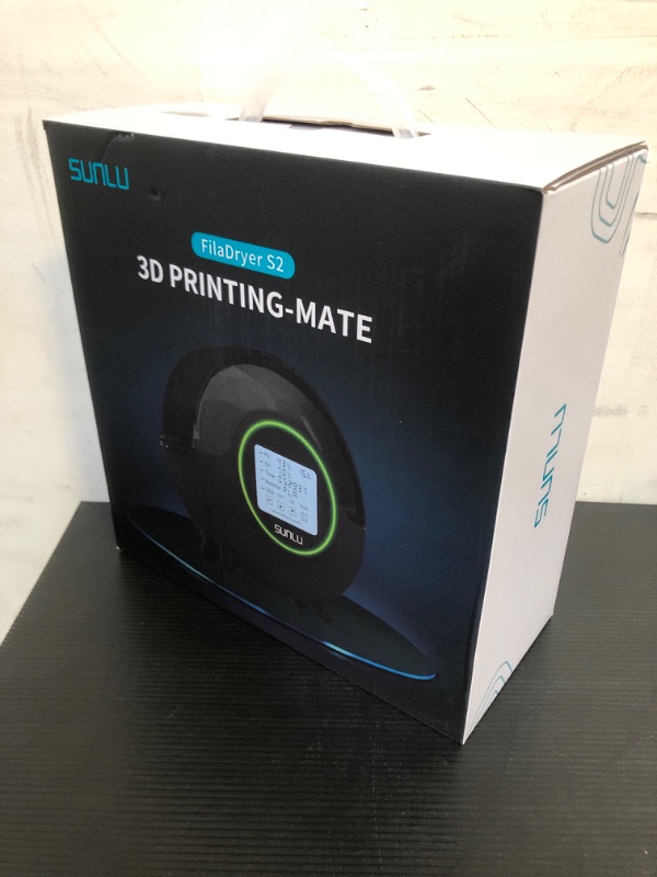 Photo 2 of SUNLU Upgraded S2 Filament Dryer Box with Fan, 360° Heating, Real-time Humidity Display, 3D Printer Filament Dehydrator for PLA, TPU, PETG, ABS, ASA, 1.75 2.85 3.00mm, 1 Kg Spool