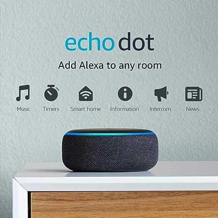 Photo 1 of Echo Dot (3rd Gen, 2018 release) - Smart speaker with Alexa - Charcoa