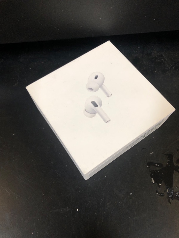 Photo 2 of Apple AirPods Pro (2nd Generation) Wireless Ear Buds with USB-C Charging, Up to 2X More Active Noise Cancelling Bluetooth Headphones, Transparency Mode, Adaptive Audio, Personalized Spatial Audio USB-C Without AppleCare+ factory sealed