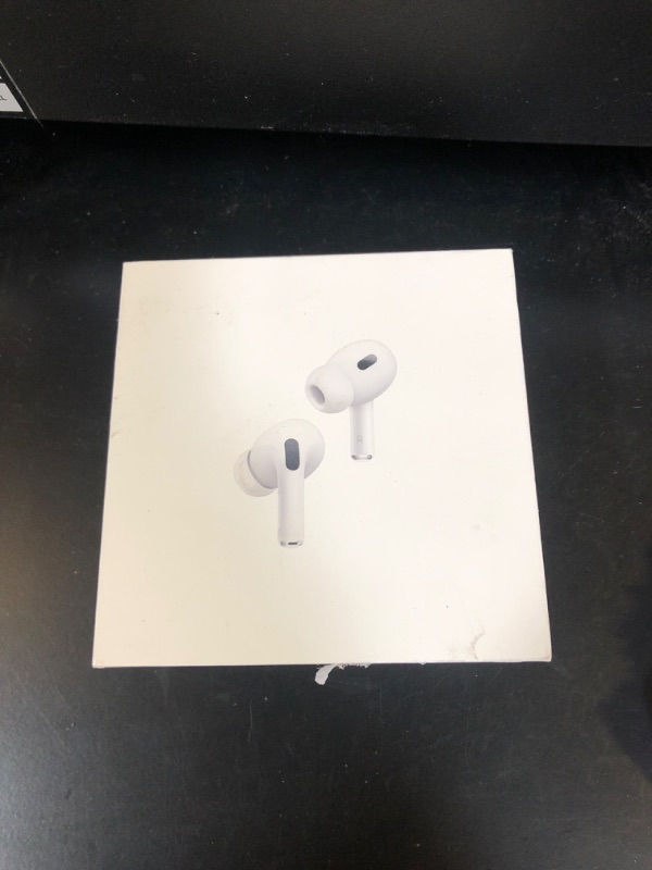 Photo 2 of Apple AirPods Pro (2nd Generation) Wireless Ear Buds with USB-C Charging, Up to 2X More Active Noise Cancelling Bluetooth Headphones, Transparency Mode, Adaptive Audio, Personalized Spatial Audio USB-C Without AppleCare+ factory selaed 